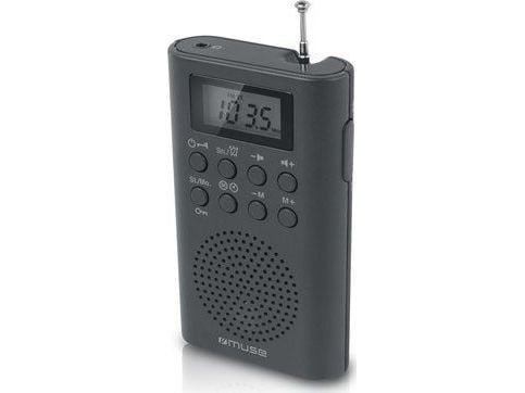 Muse M-03 R, Kannettava, Analoginen, FM, PLL, LCD, Musta, Painikkeet