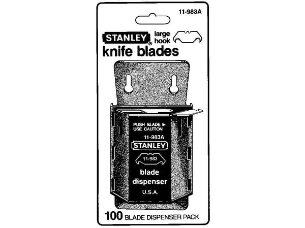 Stanley 0-11-983, 5 stykker, 0,65 mm, 50 mm, Satin Stål