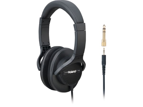 Roland RH-A7, Hovedtelefoner, Headset, Sort, 3 m, Ledningsført, Guld