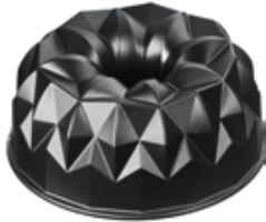 Kaiser Inspiration - Cake pan - 25 cm - ikke-klebende - geometric bundt cake