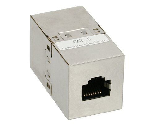 InLine 4043718041084, RJ45, RJ45, Hunkjønn/Hunkjønn, Sølv