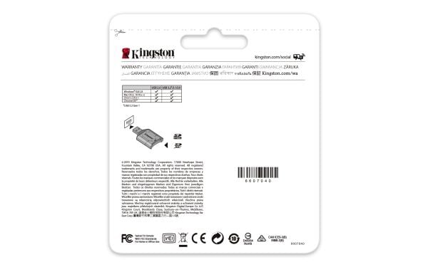 KINGSTON MobileLite Plus USB 3.1 SDHC/SDXC UHS-II -kortinlukija
