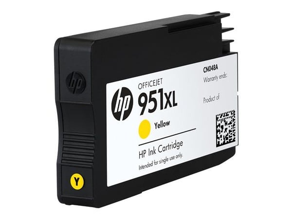 HP 951XL - Høy ytelse - gul - original - blekkpatron - for Officejet Pro 251dw, 276dw, 8100, 8600, 8600 N911a, 8610, 8615, 8620, 8625, 8630