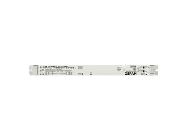 Osram OTi DALI 100/220…240/700 D NFC IND L, 100000 timer, -40 - 65 °C, 198 - 264 V, 50/60 Hz, 5 A, 30 mm