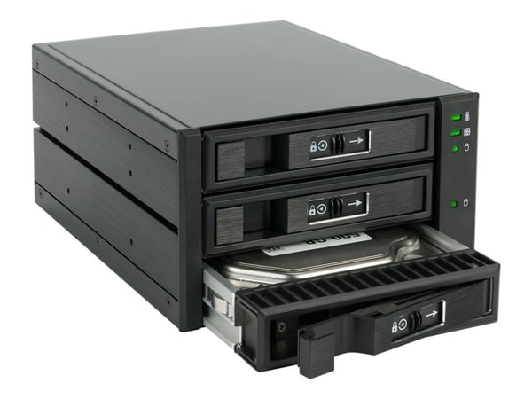 FANTEC BP-T2131 internt RAID-kapsling med statusindikering för 7 cm kylfläkt, hot-swap växlingsram, överhettningsalarm, HDD-felindikering, 2,5"/3,5...