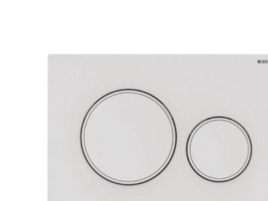 Geberit 115.882.01.1, Skylleplate, Hvit, Geberit, 246 mm, 12 mm, 164 mm