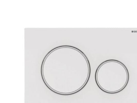 Geberit 115.882.11.1, Skylleplate, Hvit, Geberit, 246 mm, 12 mm, 164 mm