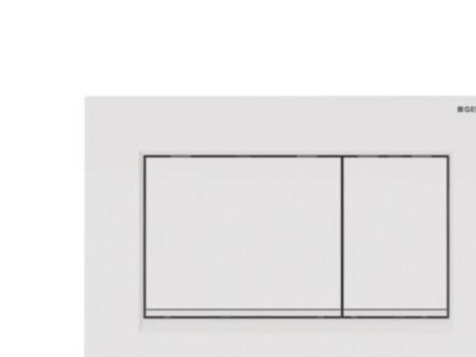 Geberit 115.883.11.1, Skylleplate, Hvit, Geberit, 246 mm, 12 mm, 164 mm