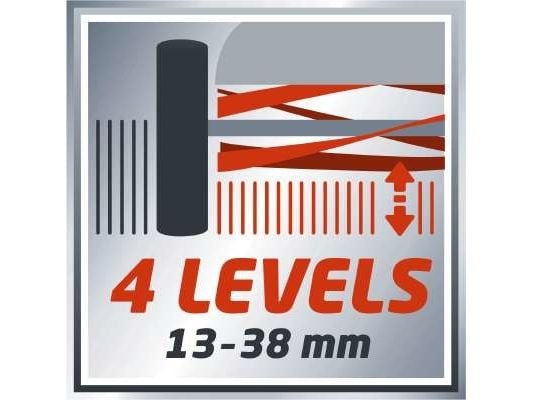 Einhell GE-HM 38 S, Handgräsklippare, 38 cm, 1,3 cm, 3,8 cm, 250 m², Cylinderblad
