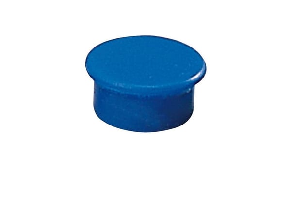 Magneetti, pyöreä, 13 mm, sininen, pakkaus 10 stk.