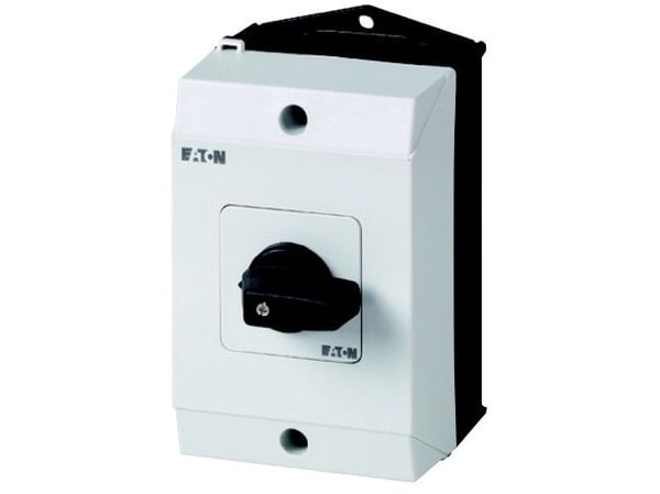 Eaton T0-1-8210/I1, Vippströmställare, 1P, Svart, Vit, IP65, 80 mm, 102 mm