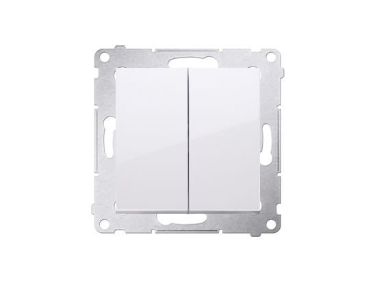 Kontakt-Simon DW5A.01/11, Plast, Vit, IP20, IP44, 250 V, 16 A, 75 mm