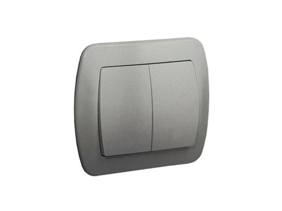 Contact-Simon AW5/26, alumiini, muovi, IP20, 250 V, 10 A, 90 mm