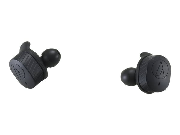 Audio-Technica ATH SPORT7TW - True wireless-hodetelefoner med mikrofon - i øret - Bluetooth - svart