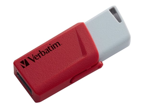 Verbatim Store 'n' Click - USB-flashstasjon - 16 GB - USB 3.2 Gen 1 - blå, gul, rød (en pakke 3)