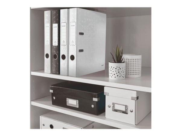 Leitz WOW 180° - Spakbågesfil - ryggbredd: 50 mm - för A4 (210 x 297 mm) - kapacitet: 350 ark - pärlvit