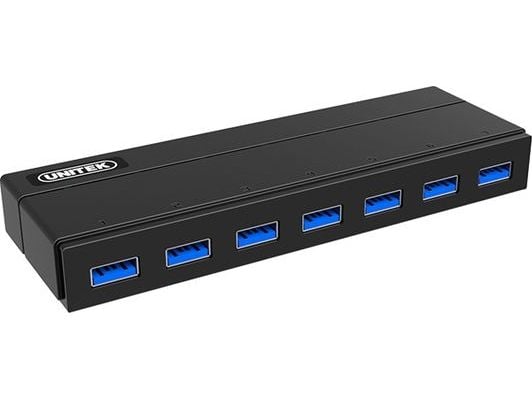 Unitek Y-3184 - Hub - 7 x SuperSpeed USB 3.0 - stasjonær