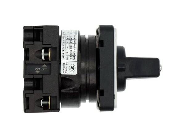 Eaton T0-1-15431/E, Vipukytkin, 1P, Musta, Harmaa, IP65, 48 mm, 81 mm