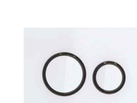 Geberit Sigma 21 betjeningsplade i hvid/sort/krom