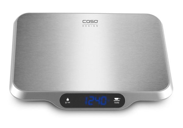 Caso 3292, Elektronisk kjøkkenvekt, 15 kg,Rustfritt stål, Rustfritt stål, Rustfritt stål