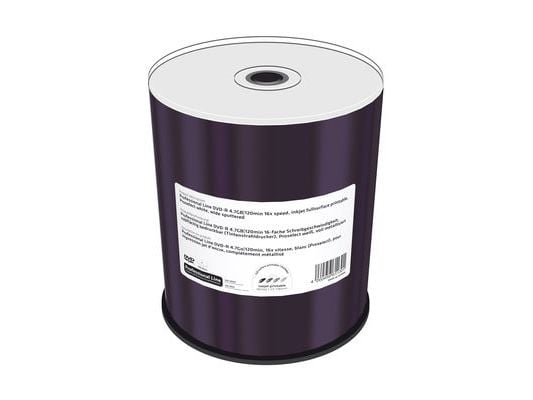 MediaRange Professional Line - 100 x DVD-R - 4.7 GB (120 min) 16x - hvit - blekkstråleskrivbar overflate - spindel