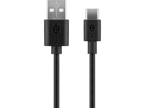 Goobay 45298, Sisätila, AC, 5 V, 1 m, Musta