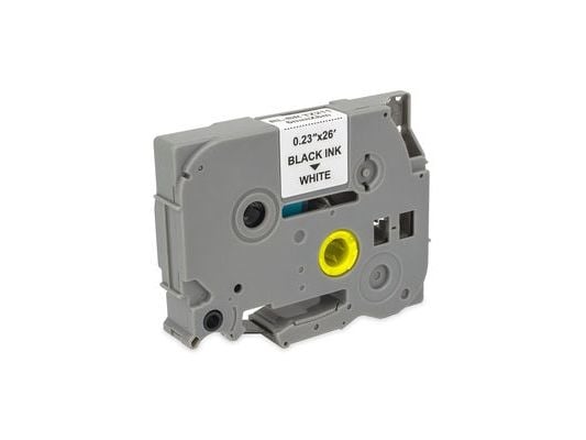 MediaRange MRBTZ211, Sort, Blekkdyse, Permanent, Brother P-Touch 1000, 1010, 1080, 1090, 1260VP, 1280, 1280DT, 1290, 1750, 1830VP, 18R, 2030VP,...,...