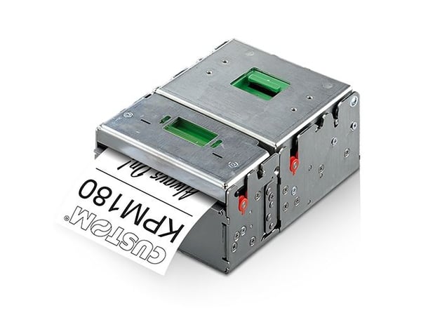 Custom KPM180H - Kvitteringsskriver - direktetermisk - Rull (8,25 cm) - 200 dpi - inntil 200 mm/sek - USB, LAN, RS232 - kutter