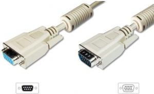 ASSMANN - VGA-förlängningskabel - HD-15 (VGA) (hane) till HD-15 (VGA) (hona) - 3 m