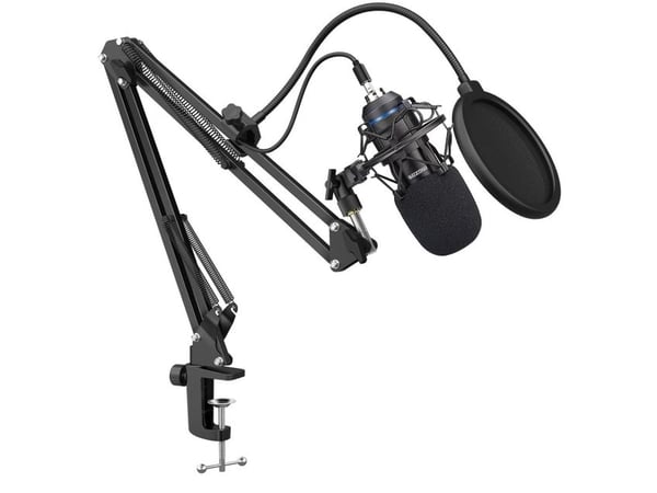 Mozos mikrofonset 192KHZ/24BIT USB Pop Filter Stativ (MKIT-700PROV2)