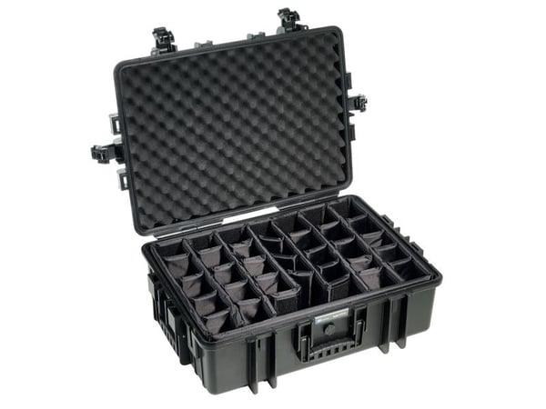 B&amp;W outdoor.case tyyppi 6500 - Kova kotelo - polypropeeni - musta