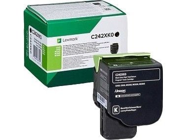 Lexmark C242XK0, 6000 sivua, Musta, 1 kpl