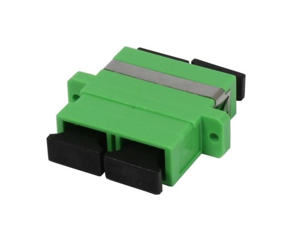 ValokuitukytkentäSCAPC-liitinSCAPC-liitin 9125u Singlemode duplex PVC OS2 Keraaminen holkki laipalla Synergy 21