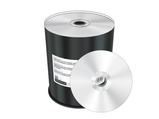 MediaRange Professional Line - 100 x CD-R - 700 MB (80 min) 52x - sølv - blekkstråleskrivbar overflate - spindel