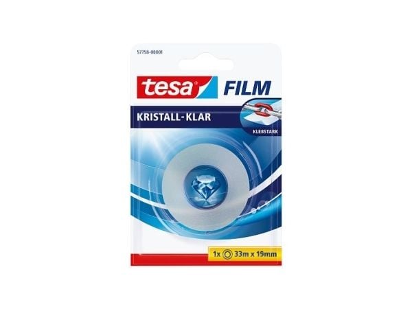 TESA 57758, 33 m, Translucent, 19 mm, 1 stykker