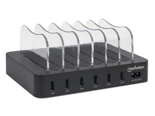 Manhattan 102254, Musta, CE FCC RoHS WEEE ETL, 100 - 240 V, 1 A, 155 mm, 125 mm
