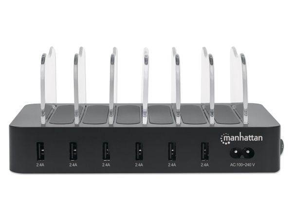Manhattan 102254, Musta, CE FCC RoHS WEEE ETL, 100 - 240 V, 1 A, 155 mm, 125 mm