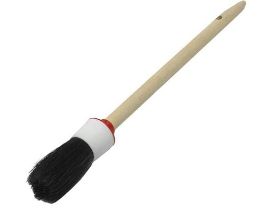 VIKAN Rundpensel, Ø25 mm, 25 mm. Til traditionelle oliemalinger og lak. Sorte børstehår