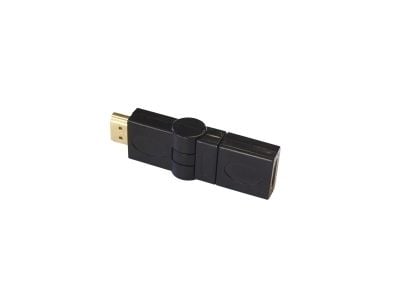 ART - HDMI-sovitin - HDMI han til HDMI hun - 360° roterende stikforbindelse - HDMI-sovitin - 360° roterende stikforbindelse