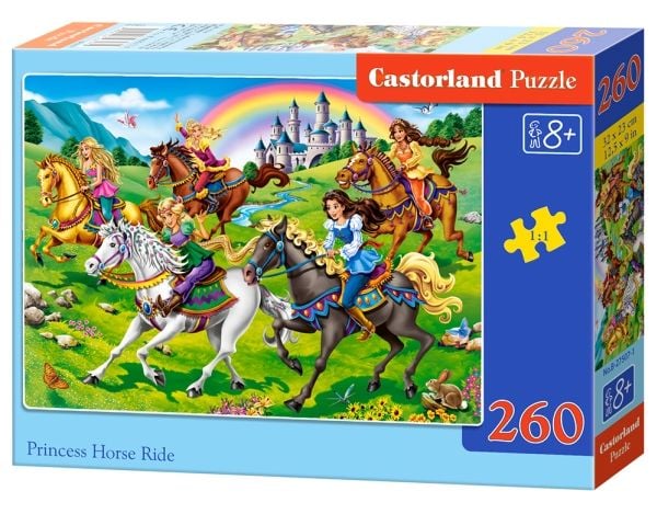 Castorland Princess Horse Ride 260 pcs, 260 kpl, Sarjakuvat, 8 vuosi/vuosia