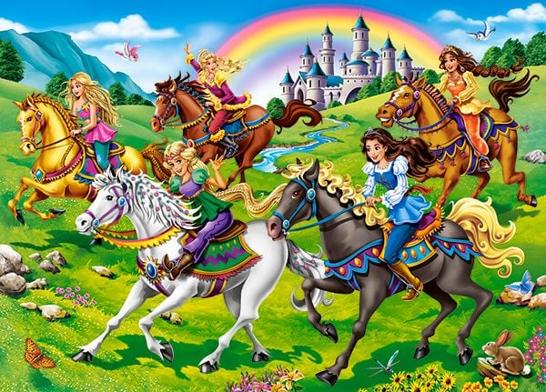 Castorland Princess Horse Ride 260 pcs, 260 stykker, Tegneserier, 8 år