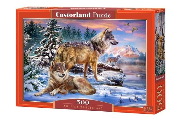 Castorland Wolfish Wonderland, 500 kpl, Eläimet, 9 vuosi/vuosia
