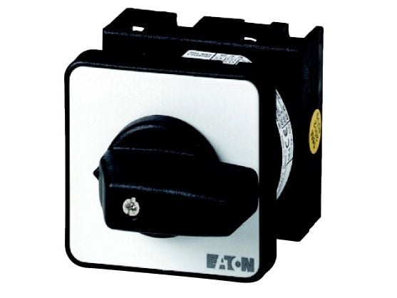 Eaton T0-3-8232/E, Vipukytkin, 1P, Musta, Valkoinen, IP65, 48 mm, 100 mm