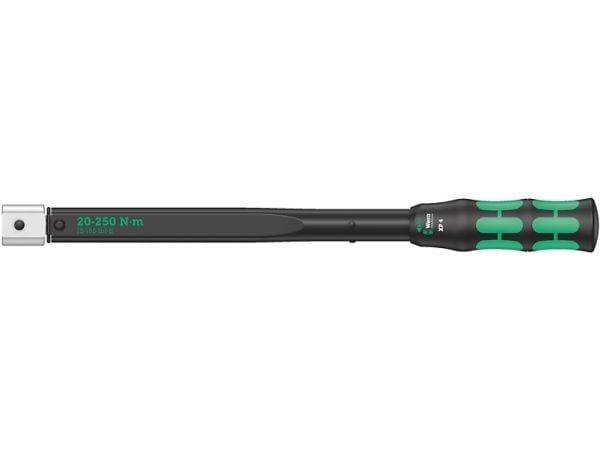 Wera CLICK-TORQUE XP 4, Momenttiavain, Nm, Mekaaninen, 20 - 250 Nm, Musta, Vihreä, 457 mm