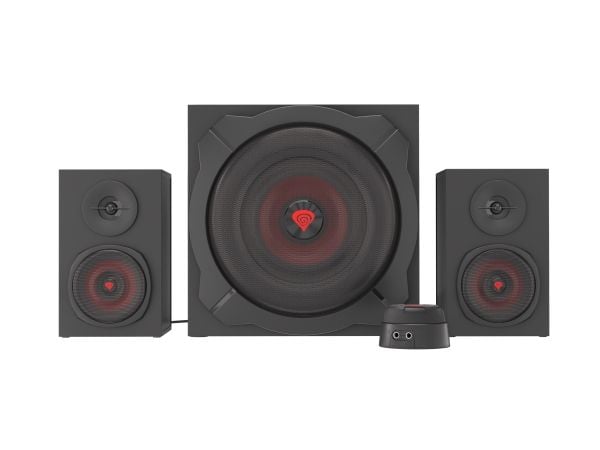 IMPAKT Helium 610BT, 2.1 kanavaa, 60 W, PC/notebook, Musta, Punainen, Puu, 1,7 m