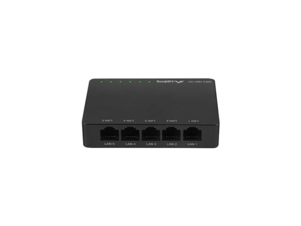 Lanberg DSP2-1005-12V, Hallitsematon, Gigabit Ethernet (10/100/1000)