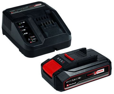 Einhell PXC-Starter-Kit, Batteri- og ladesett, 2,5 At, 18 V, svart, rød, 0,83 t, 200 - 250 V