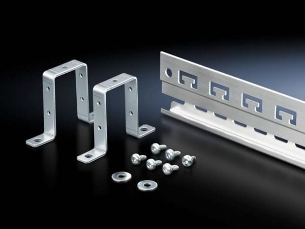 Rittal 2388.125, Rackskinnesett, Grå, Aluminium, 1153 mm, 1,02 kg, 1 stykker