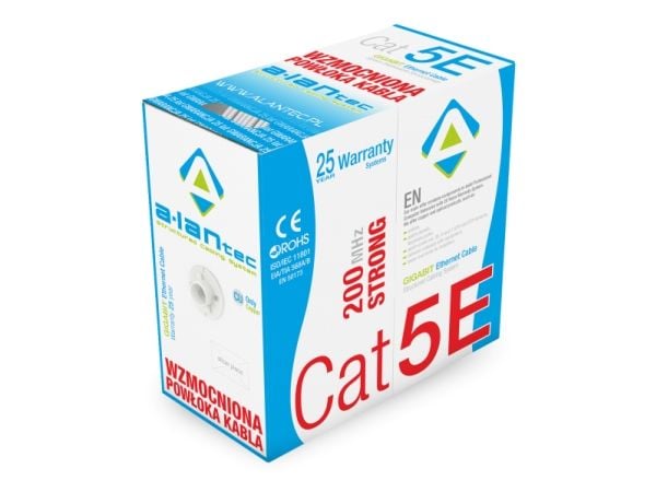 ALANTEC - Irtokaapeli - 305 m - UTP - CAT 5e - vaaleanharmaa