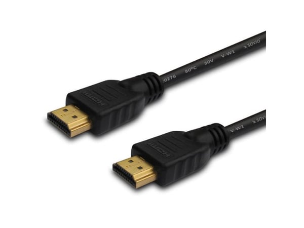 SAVIO CL-75 - HDMI-kaapeli - HDMI uros HDMI uros - HDMI uros - 20 m - musta